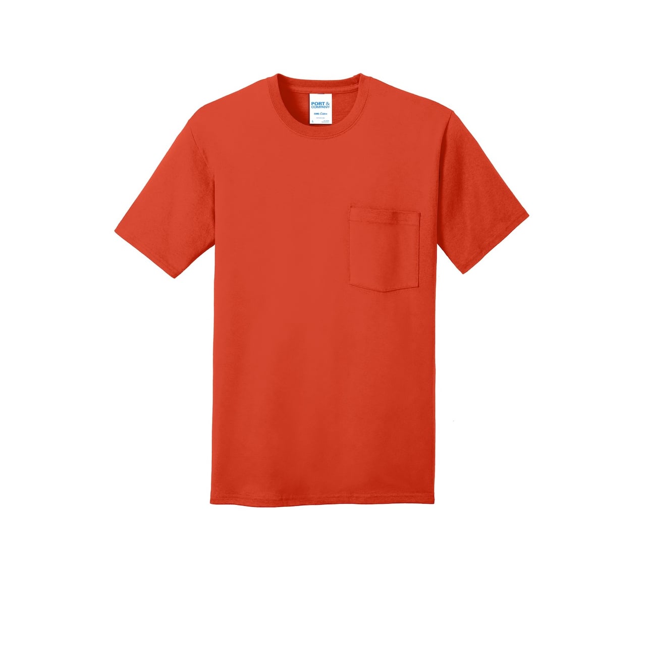 Port & Company® Core Cotton Pocket Adult T-Shirt
